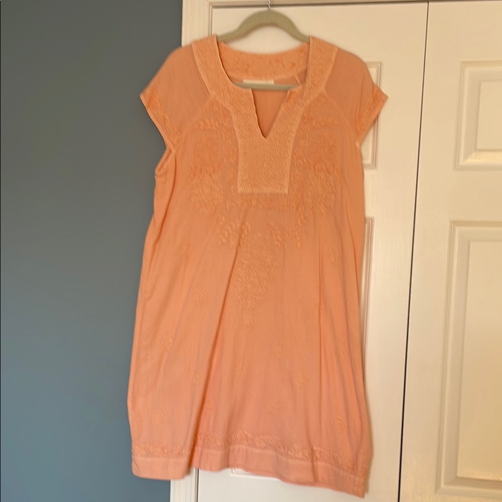 Peach Embroidered Women's dress Roller Rabbit